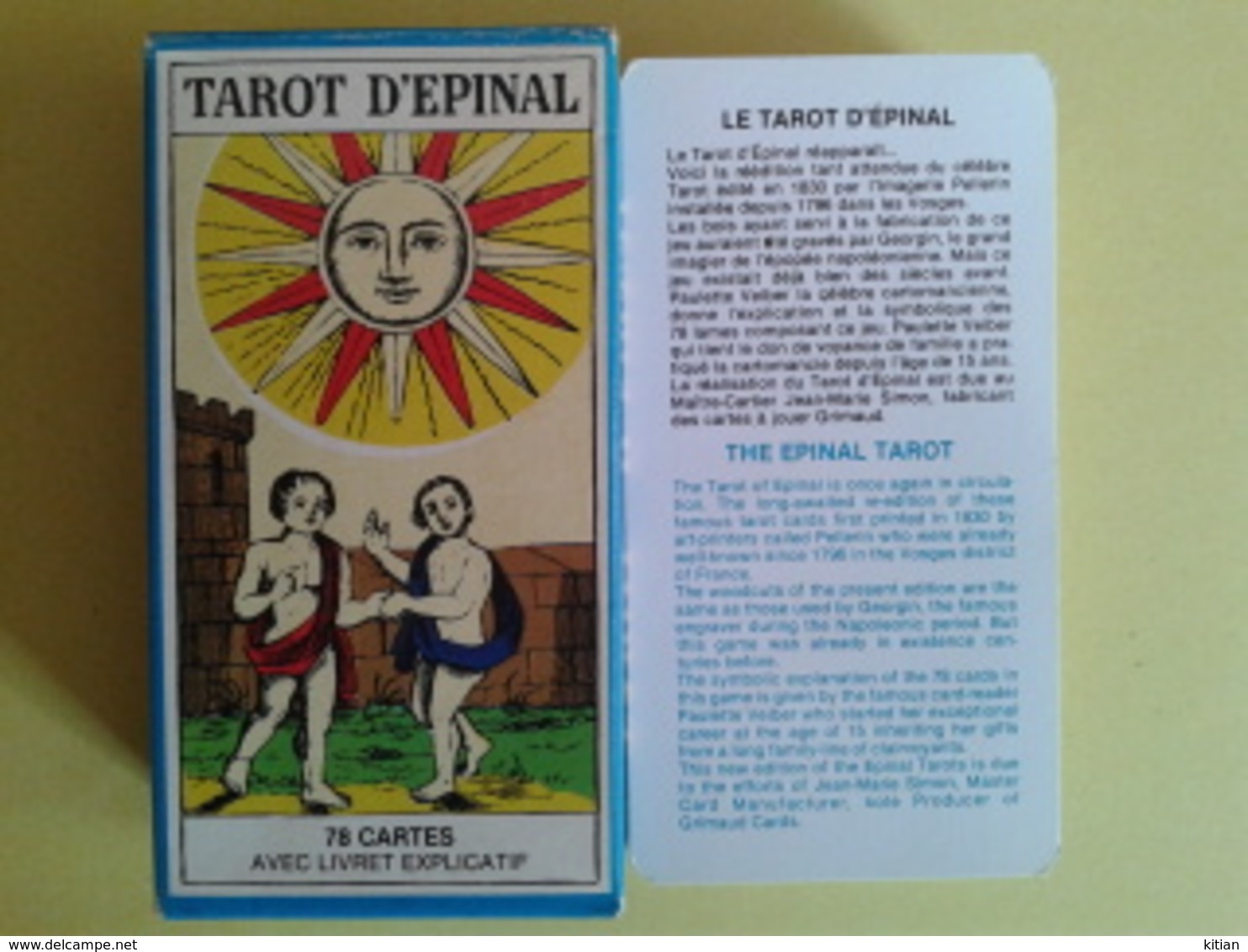 TAROT D'EPINAL. Cartomancie. Avec Livret Explicatif. Neuf. Boite Carton - Tarots