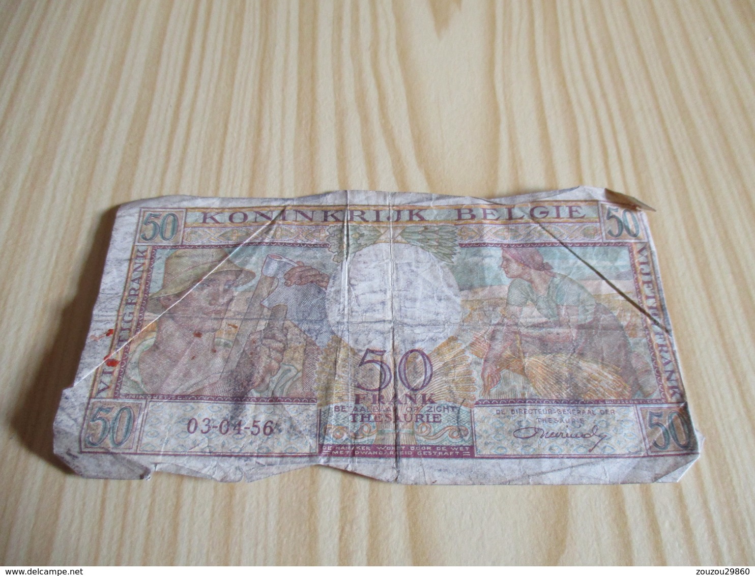 Belgique - Billet 50 Francs 03/04/1956. - Otros & Sin Clasificación