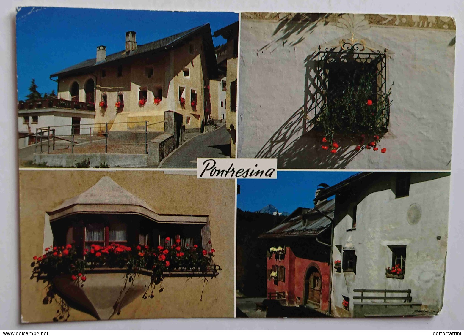 PONTRESINA - Engadinerhauser Und Blumenfenster - Vg - Pontresina