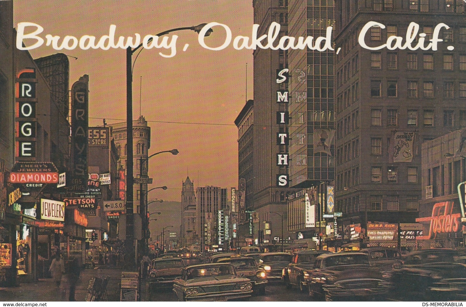 Oakland CA - Broadway By Night - Oakland