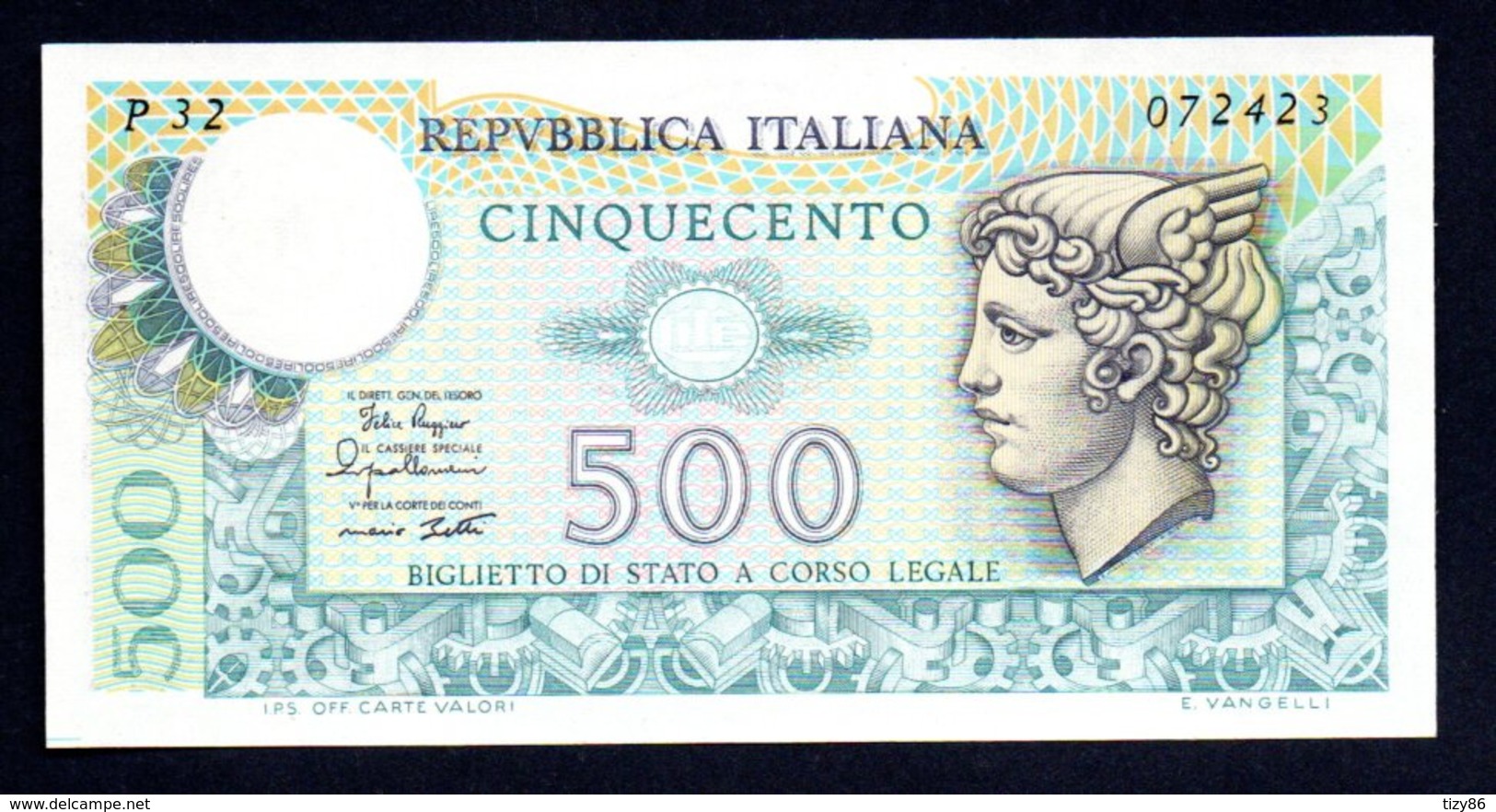 Banconota Italia - 500 Lire Mercurio 2/4/1979 FDS/UNC - 500 Liras