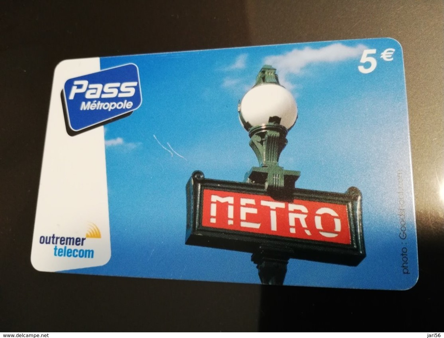 Phonecard St Martin French OUTREMER TELECOM   PASS Metropole METRO 5 EURO  **032 ** - Antillen (Französische)