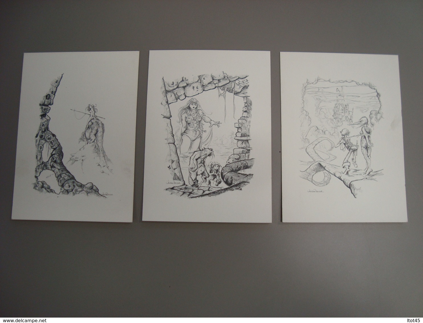 LOT DE 3 CARTES DEPLIANTES VAUGHN BODE ARCHIVAL PRESS 1978 - Portfolios