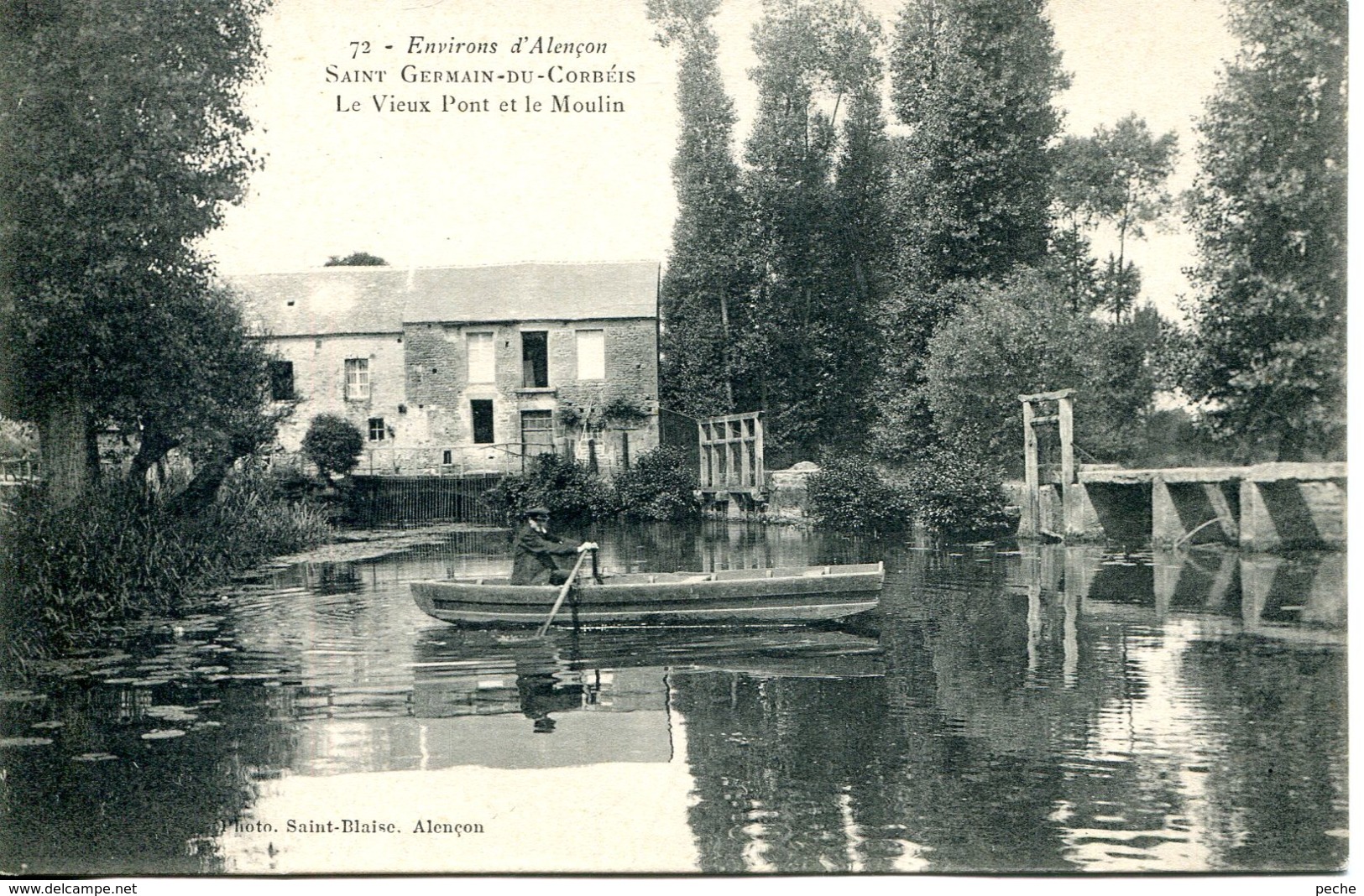 N°4574 T -cpa Saint Germain Du Corbeis -le Vieux Pont Et Le Moulin- - Wassermühlen