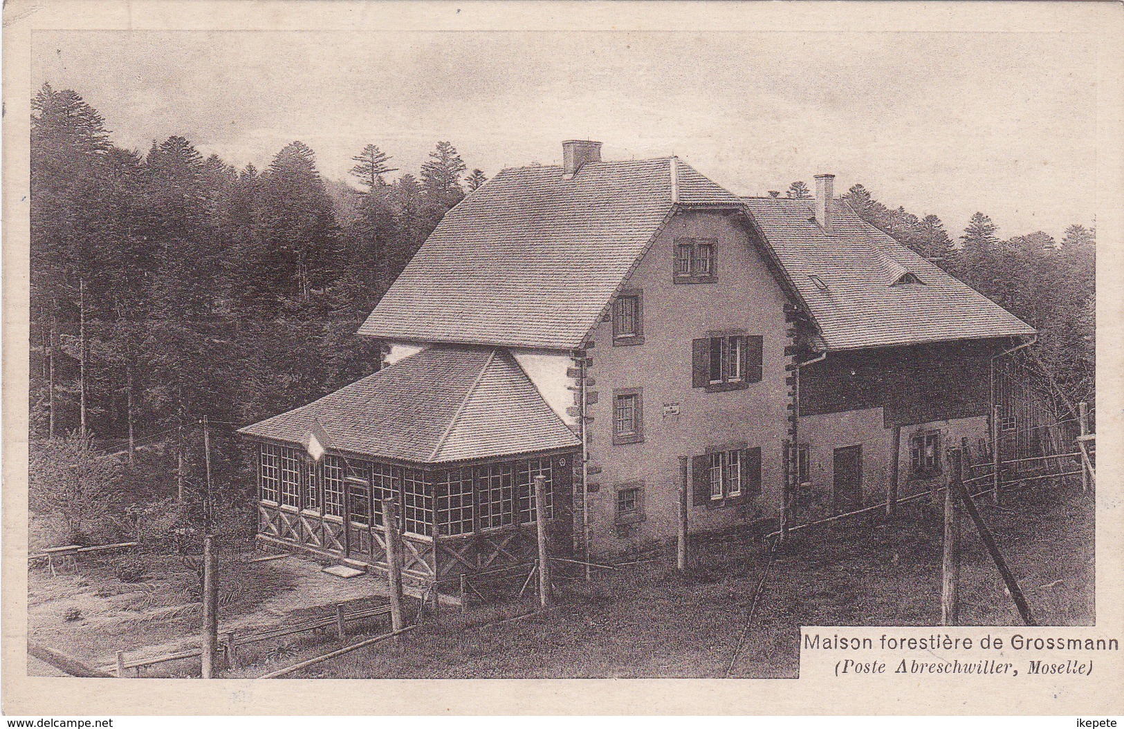 CPA- ABRESCHVILLER - Maison Forestière GROSSMANN  - Chambres Et Pensions Pour Touristes-  1929 - Otros & Sin Clasificación