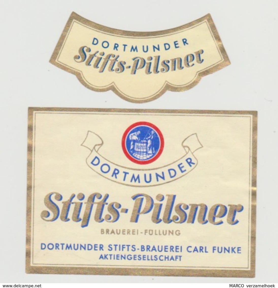Bieretiket-beerlabel Stifs-brauerei Carl Funke Dortmund (D) - Beer