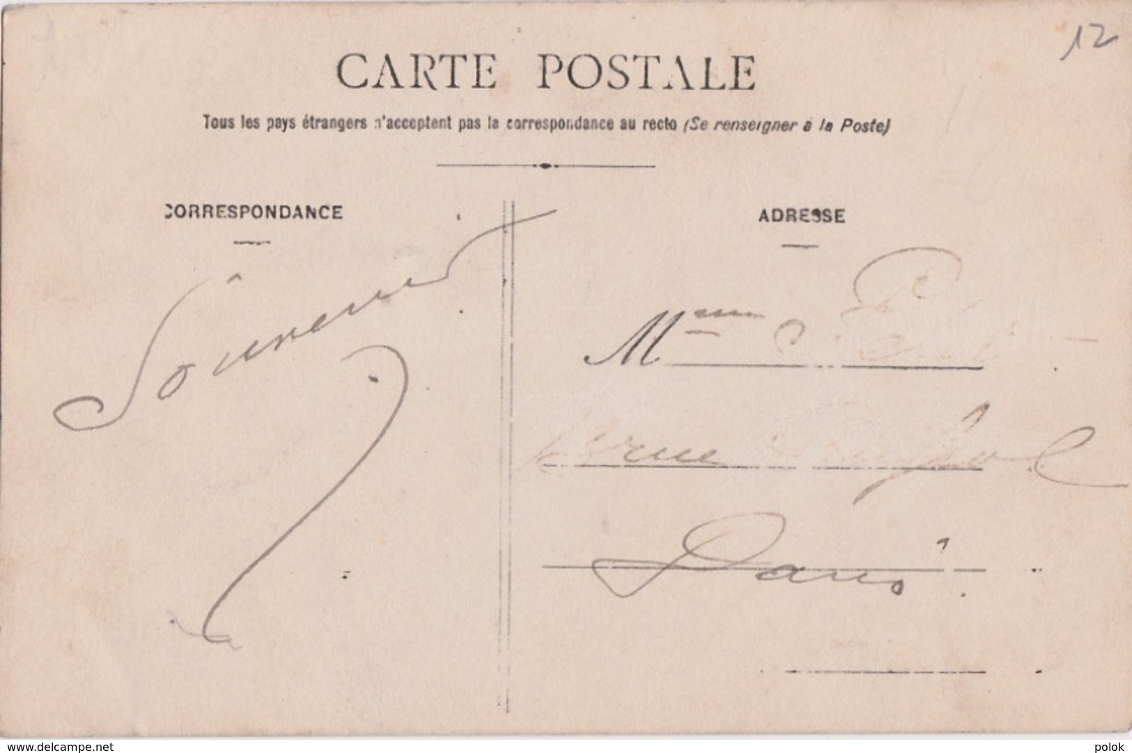 Bx - Cpa PARIS 1906 - Souvenir Des Halles Centrales - Altri & Non Classificati