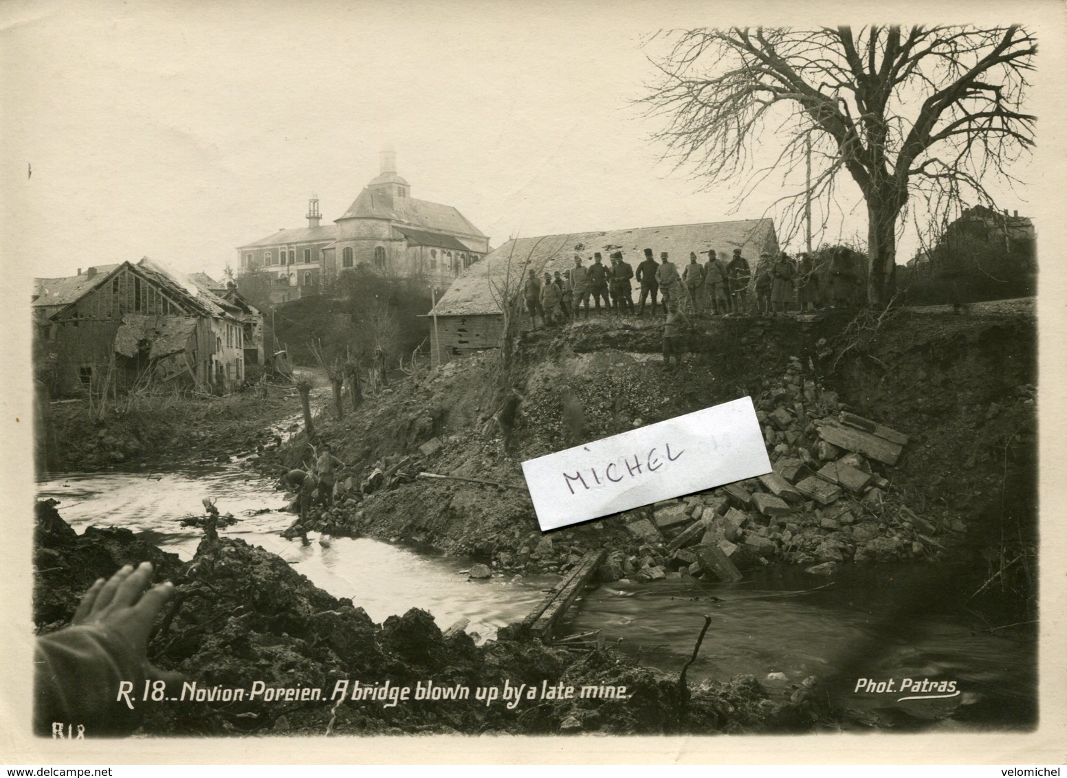 Ardennes.NOVION-PORCIEN. A Bridge Blown Up A Late Mine (destruction Par Les Allemands 1918) - 1914-18