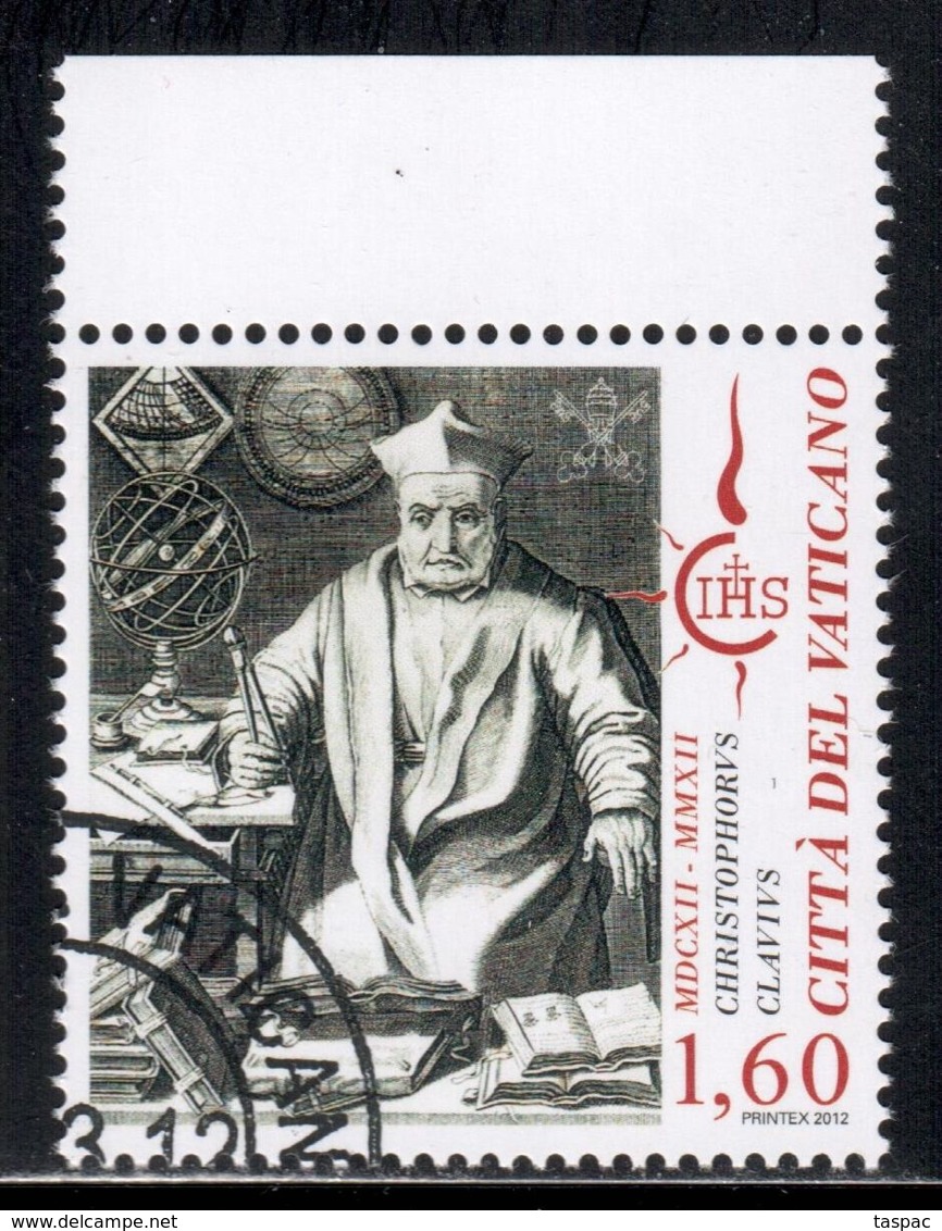 Vatican 2012 Mi# 1732 Used - Fourth Centenary Of The Death Of Father Christopher Clavius - Usati