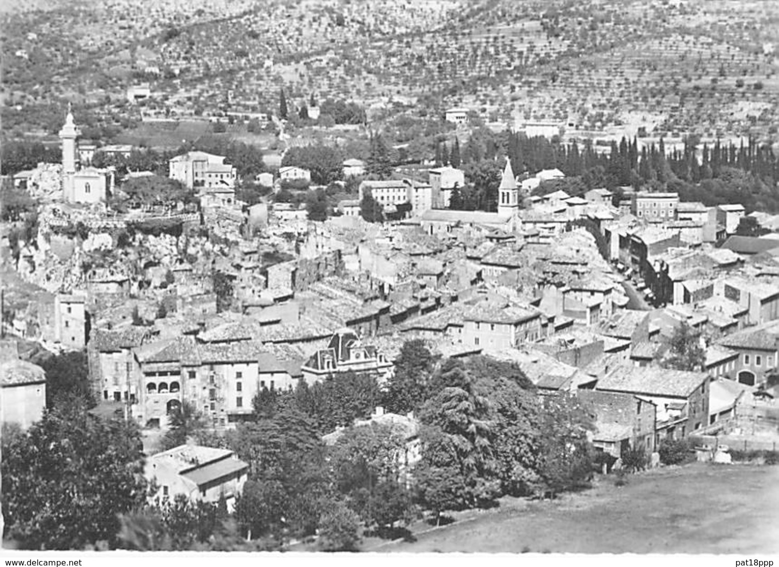 30 - SAINT AMBROIX : Vue Générale Sur Le Centre - CPSM Village (3.200 Habitants ) Dentelée Grand Format 1962 - Gard - Saint-Ambroix