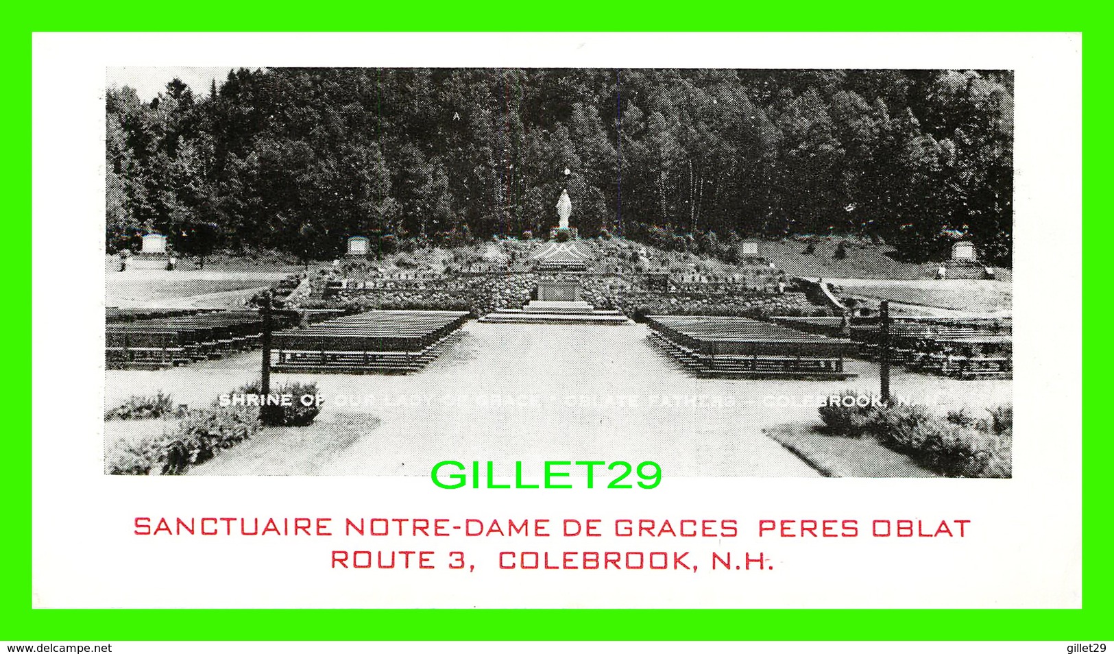 BUVARD - SANCTUAIRE NOTRE-DAME DE GRÂCES PÈRES OBLAT, COLEBROOK, N.H. - - S