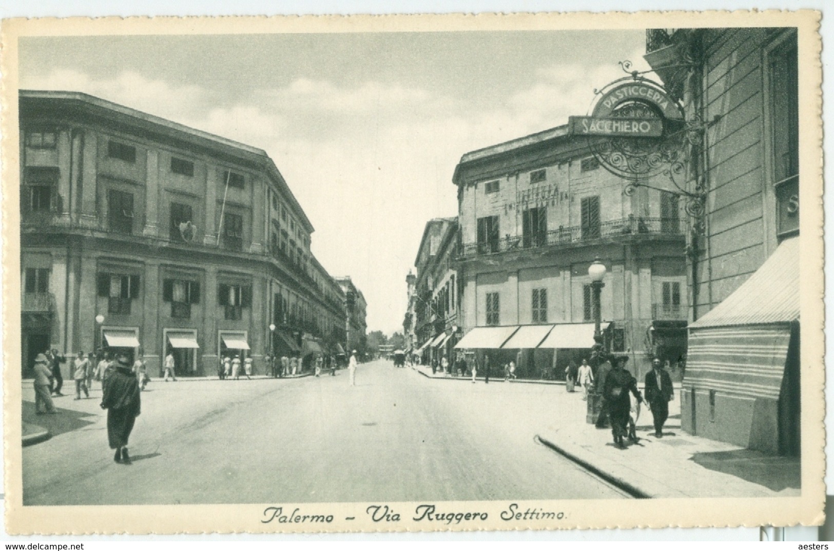 Palermo; Via Ruggero Settimo - Non Viaggiata. (M.T.P.) - Palermo