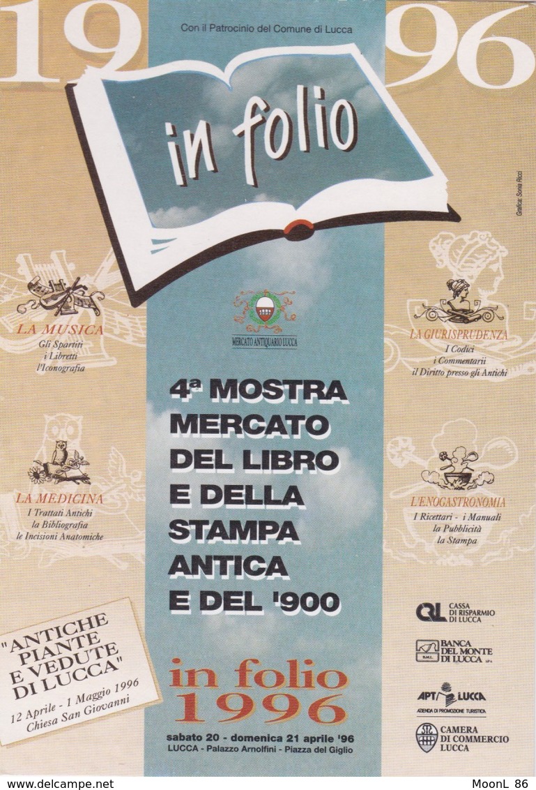 1996 IN FOLIO 4° MOSTRA -  ITALIE LUCCA - - Bourses & Salons De Collections