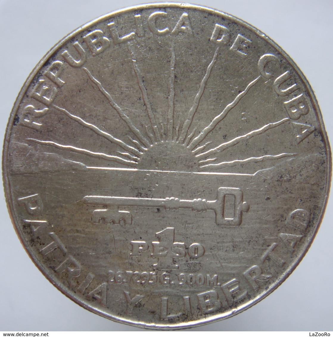 LaZooRo: Cuba 1 Peso 1953 VF / XF - Silver - Cuba