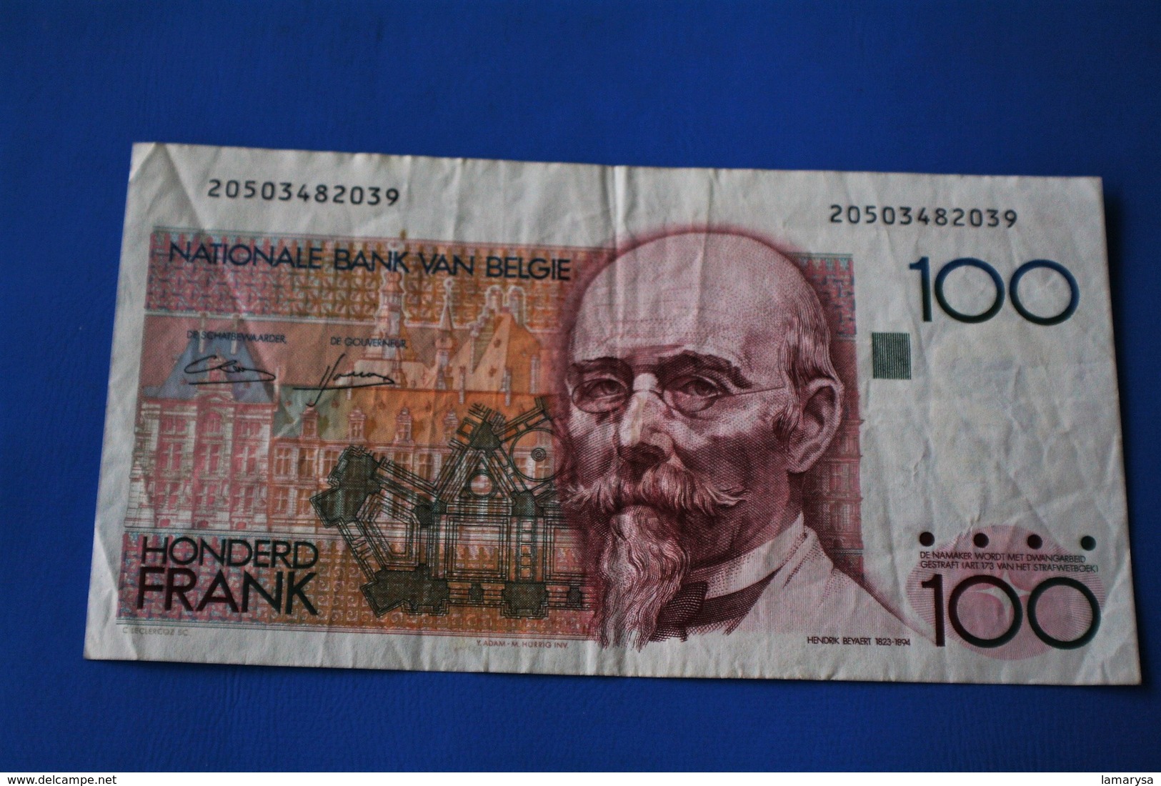 100 FRANCS Belgique  1831-... : Royaume De Belgique 1944-… : Royaume De Belgique ---Monnaies & Billets  Billet De Banque - 100 Francs