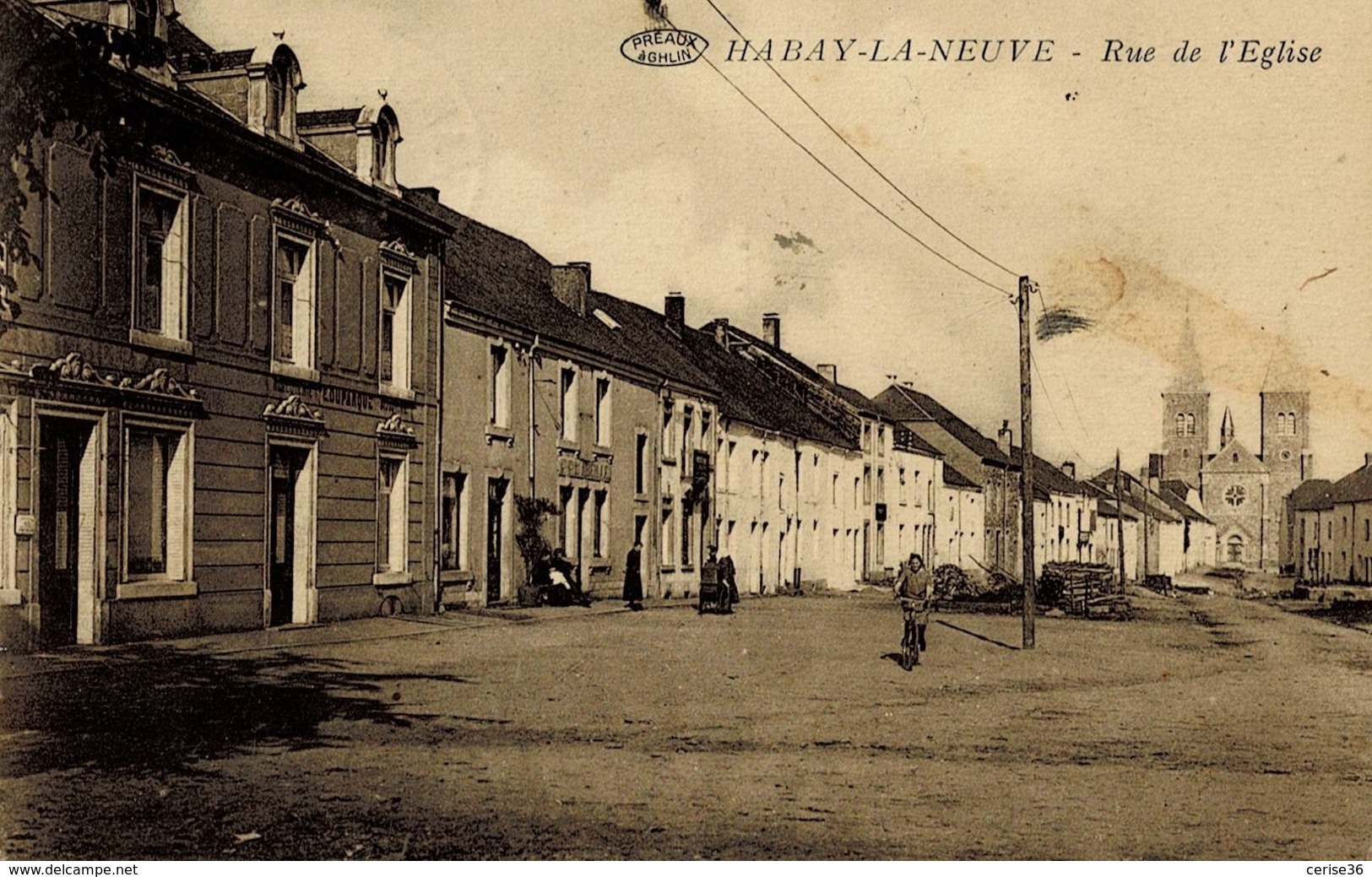 Habay-la Neuve Rue De L'Eglise Circulée En 1927 - Habay