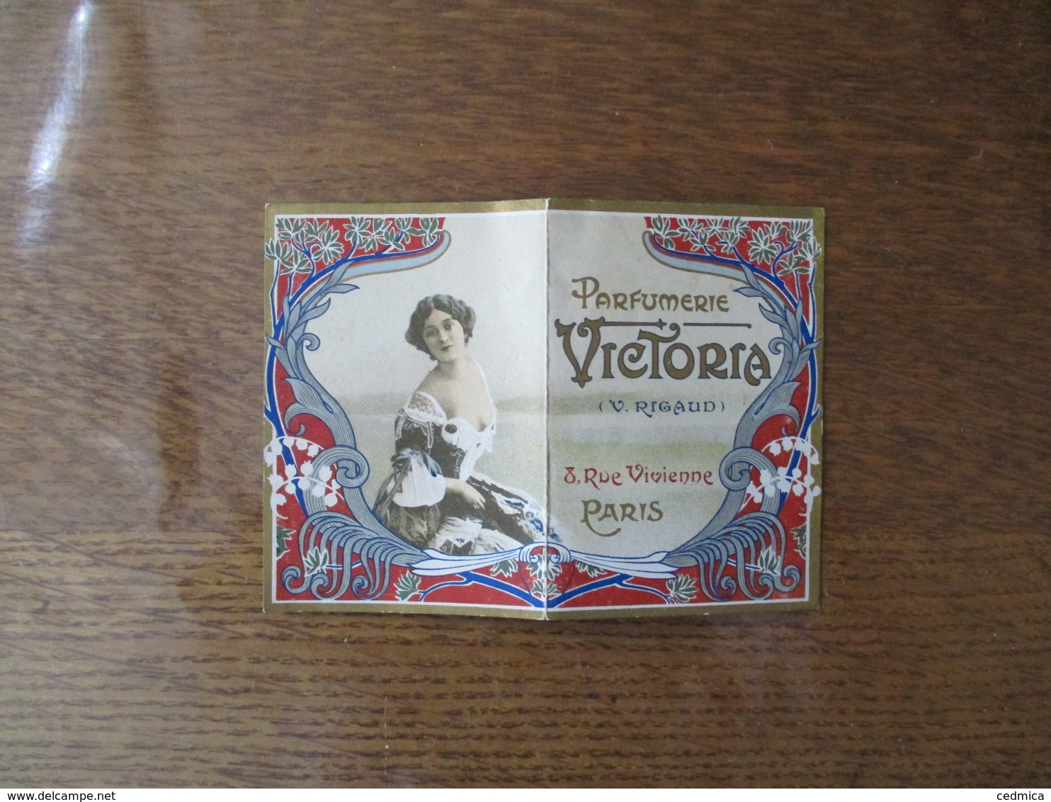 PARFUMERIE VICTORIA (V. RIGAUD) 8 RUE VIVIENNE PARIS PETIT CALENDRIER 2ème SEMESTRE 1900 - Publicités
