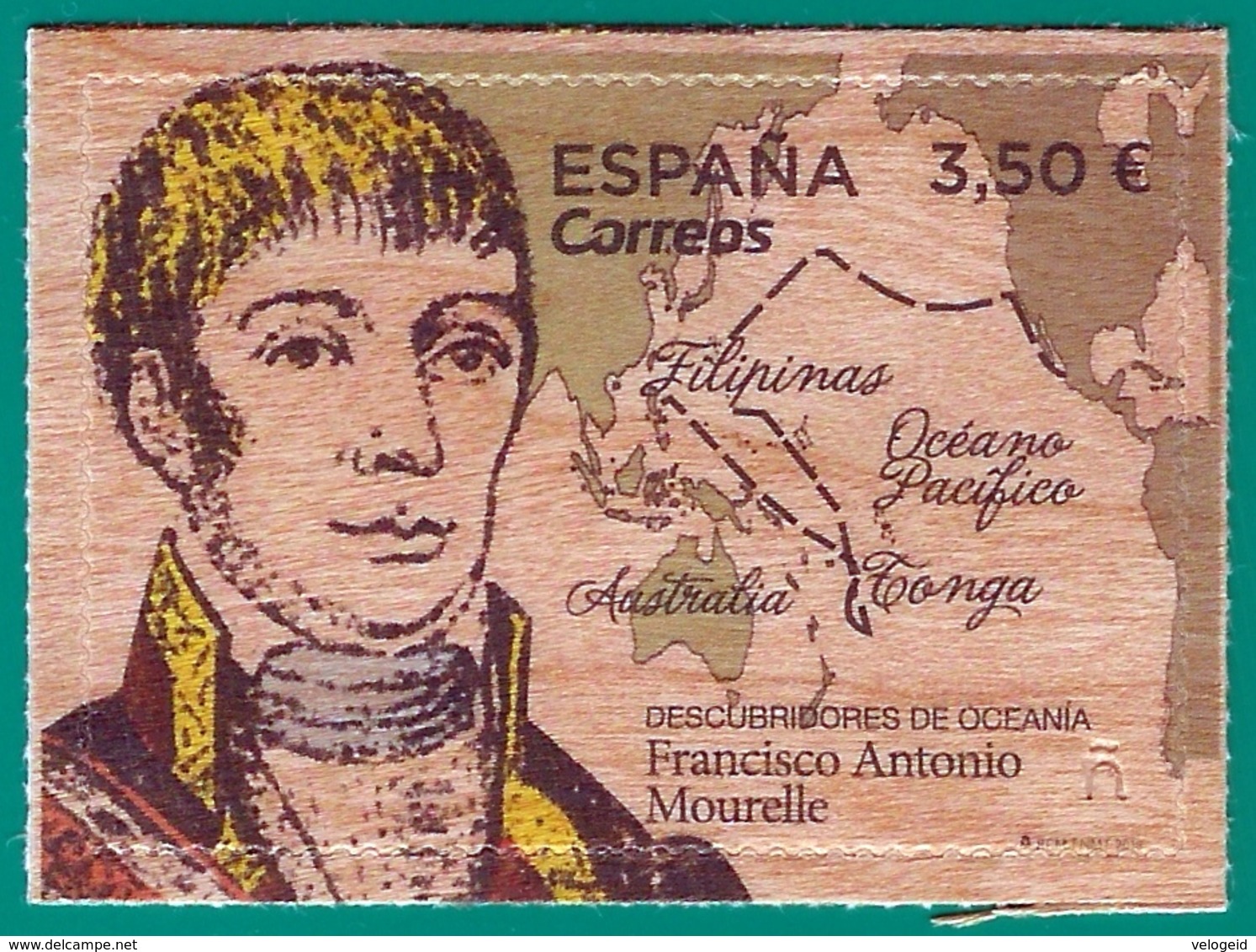 España. Spain. 2019. Descubridores De Oceanía. Tonga. Francisco Antonio Mourelle - Unused Stamps