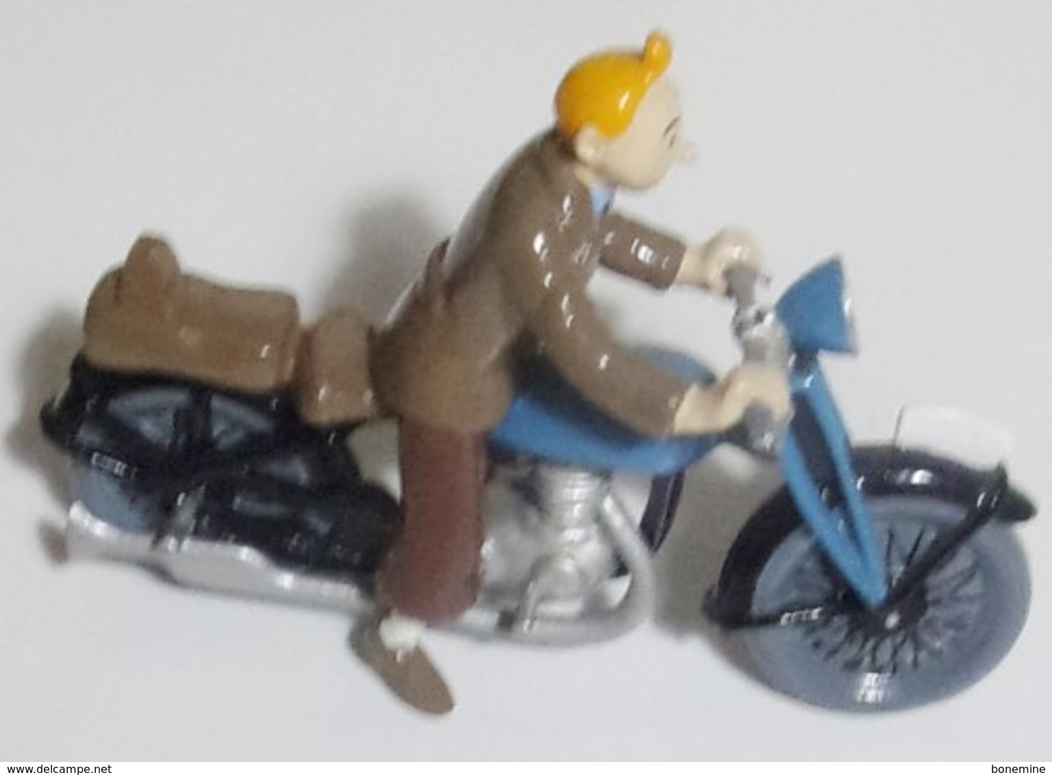 Tintin Dupond Dupont Moto Figurine Pixi  460/2500 - Estatuas En Metal