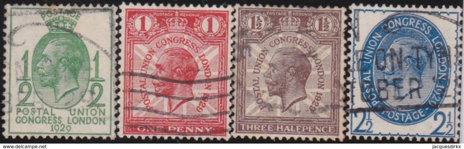 Great Britain       .   Yvert    .   179/182        .       O      .       Cancelled .   /   .   Gebruikt - Used Stamps