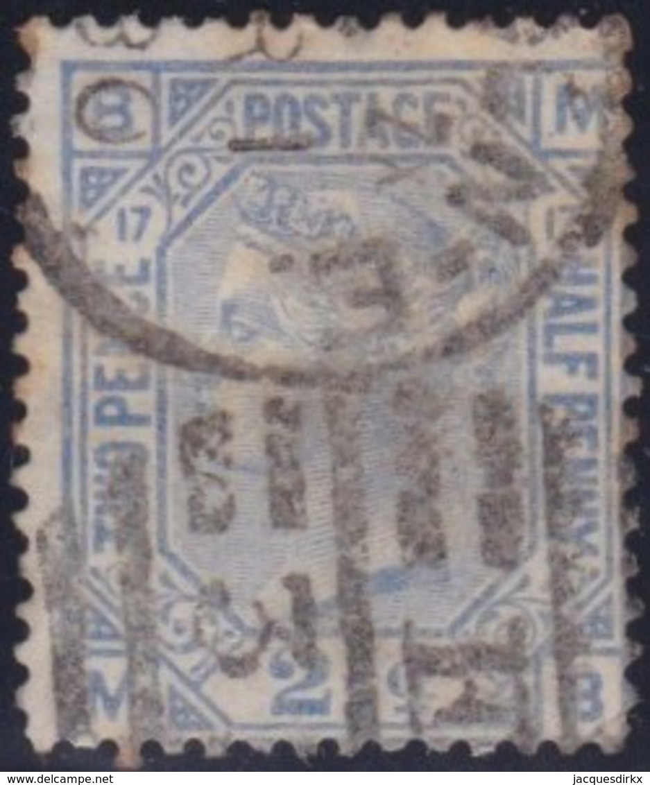 Great Britain  .  Yvert .  57  (1875)  .  Globe     .  O   .    Cancelled .   /   .   Gebruikt - Used Stamps