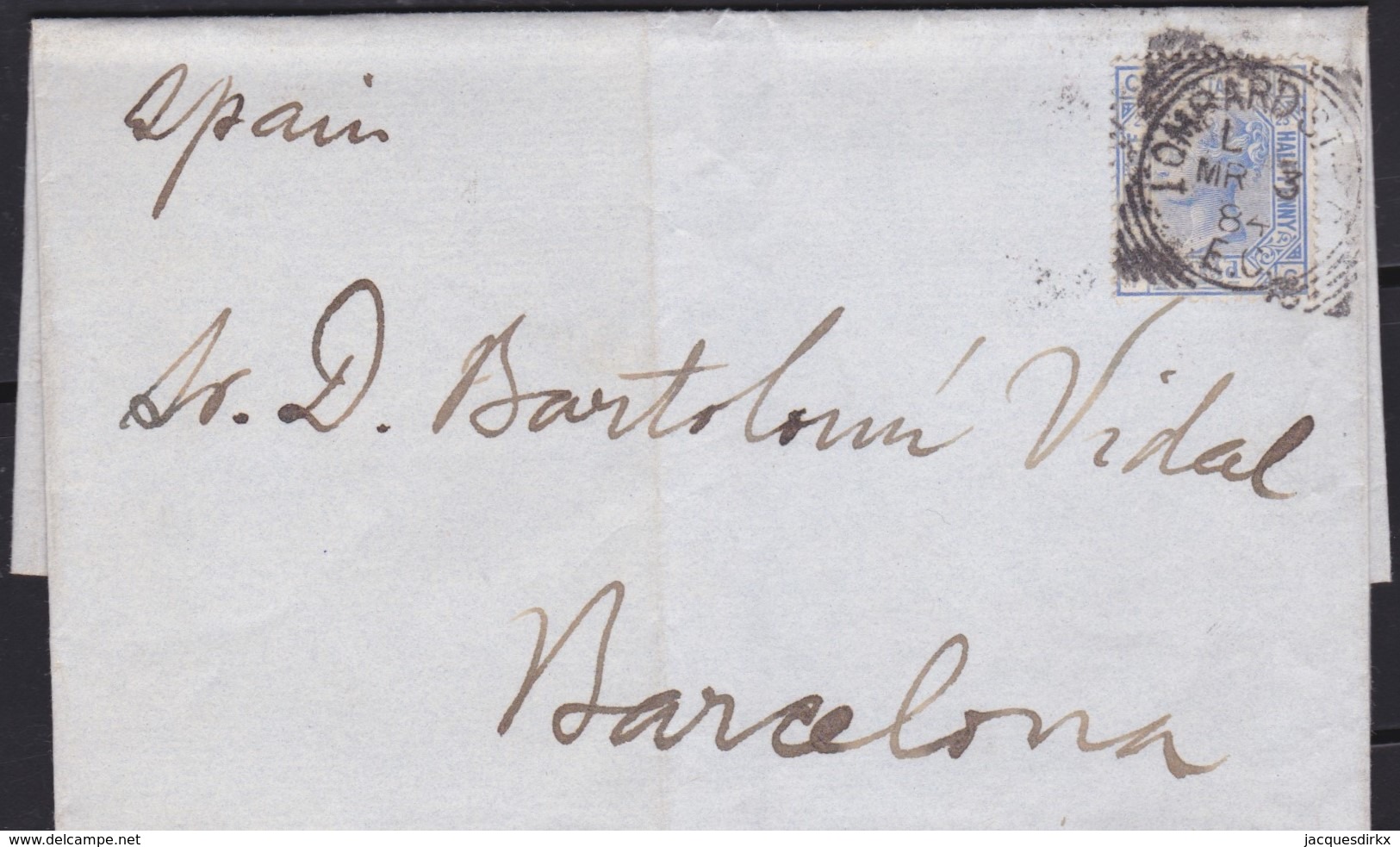 Great Britain  . Yvert  .     62  On Letter .    (2 Scans)    .  O  .   Cancelled      .   /  .   Gebruikt - Briefe U. Dokumente