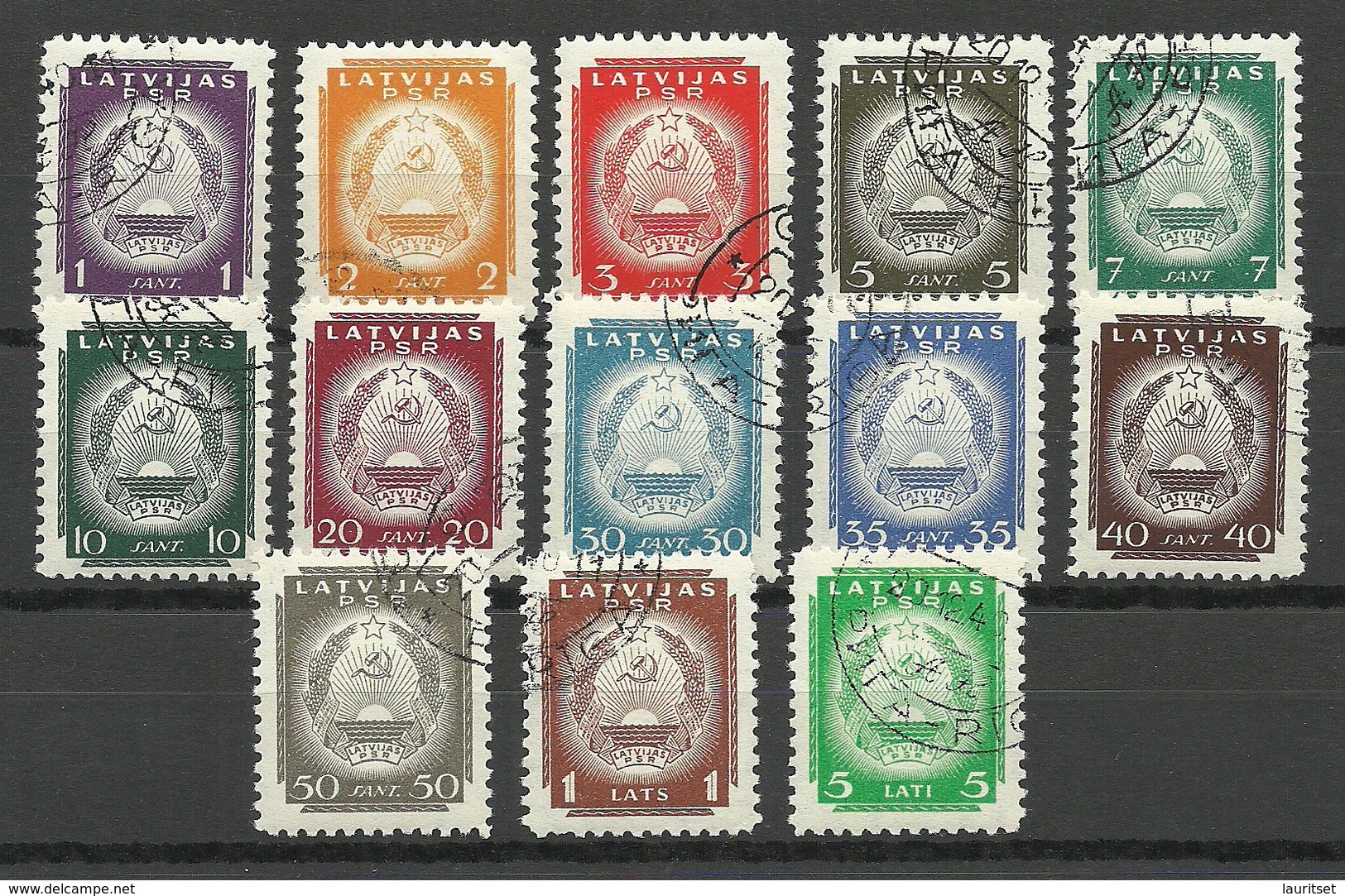 LETTLAND Latvia 1940 Michel 292 - 304 O - Lettland