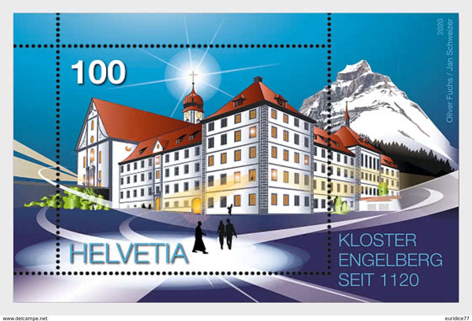 Switzerland 2020 - 900 Years Engelberg Monastery Miniature Sheet - Neufs