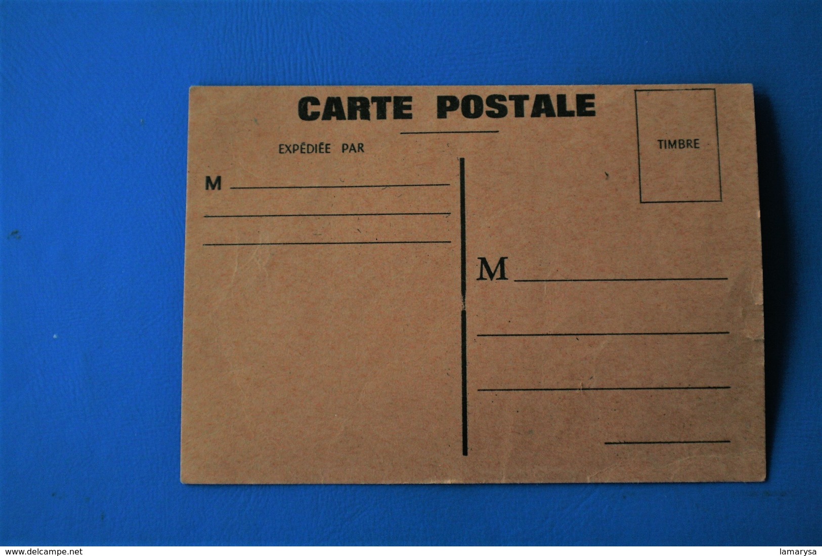 FRANCE - Poste Enfantine - Carte Postale  --- France Pseudo Entiers Postaux Document De La Poste Pr Apprentis Postiers - Enteros Privados