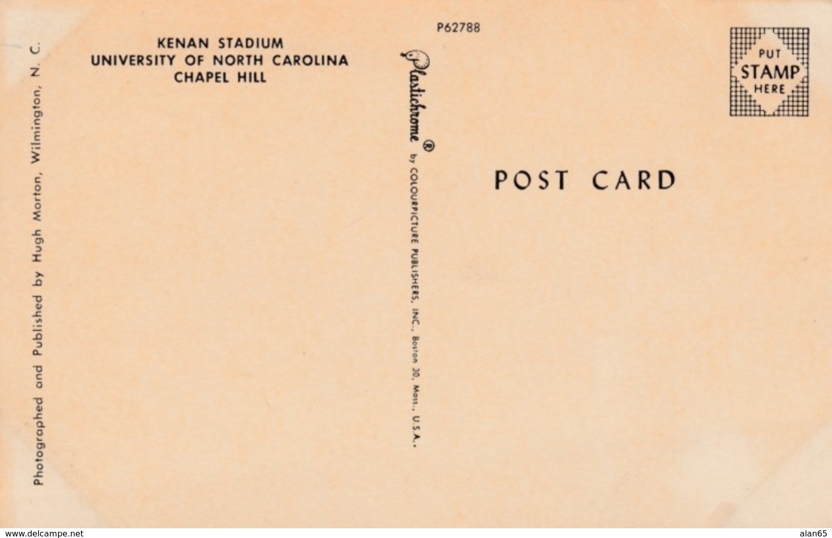 Chapel Hill North Carolina Kenan Stadium At University, C1960s Vintage Postcard - Stades