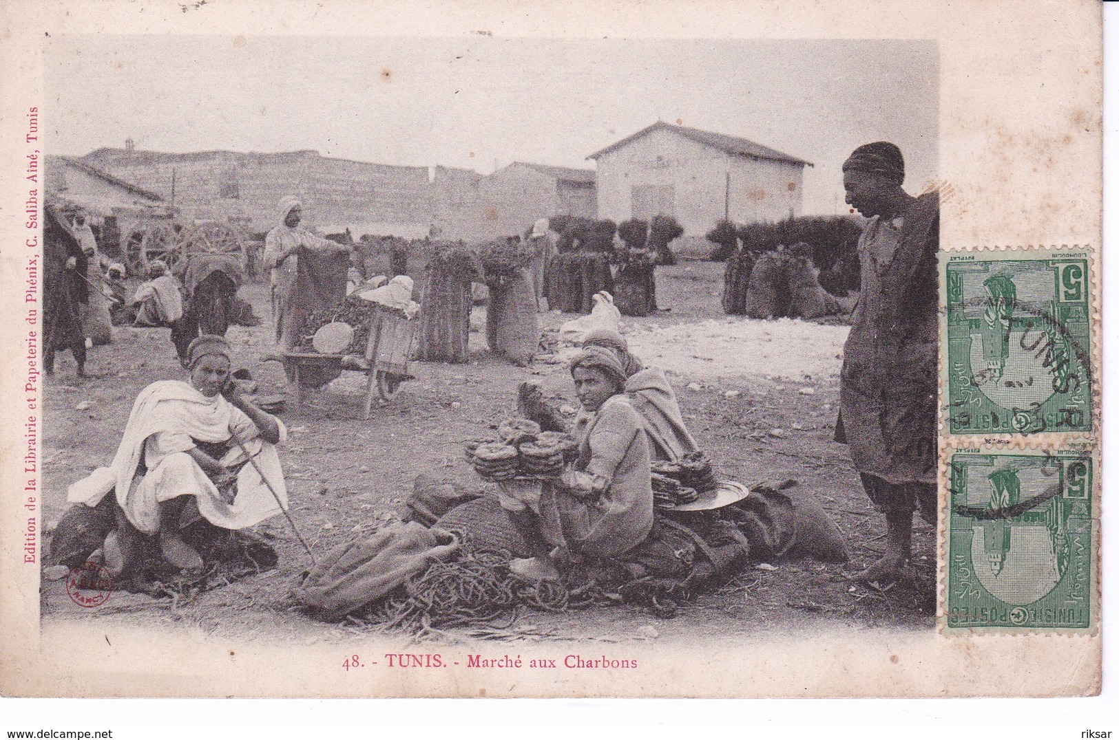 TUNISIE(TYPE) MARCHE AUX CHARBONS - Tunesië