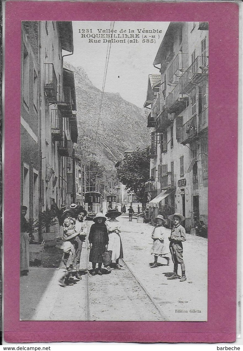 06.- VALLEE DE LA VESUBIE .- ROQUEQUEBILLIERE .- Rue Dalloni - Autres & Non Classés