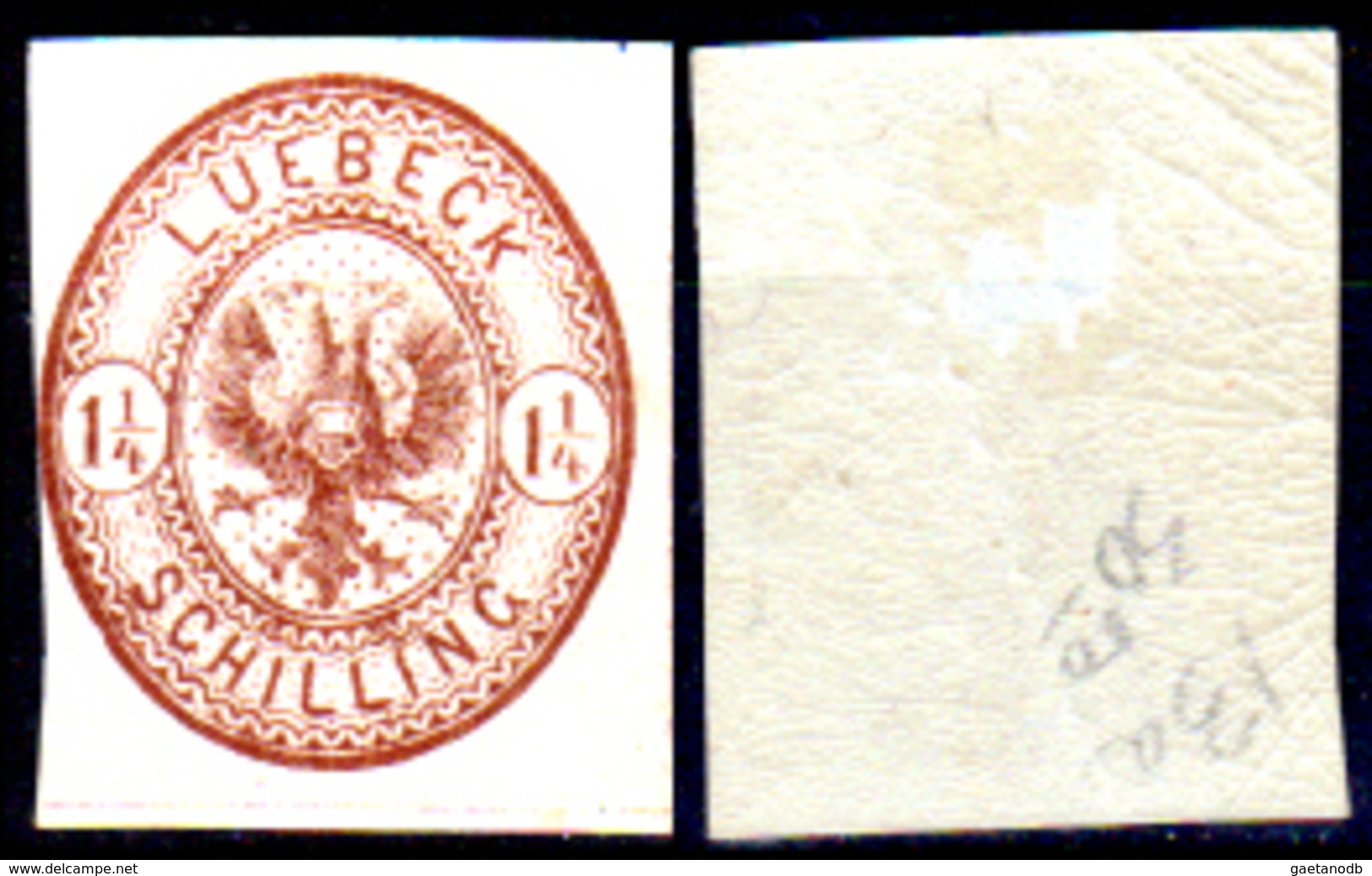 Germania-B-270- Luebeck 1864 (sg) NG - Qualità A Vostro Giudizio. - Luebeck