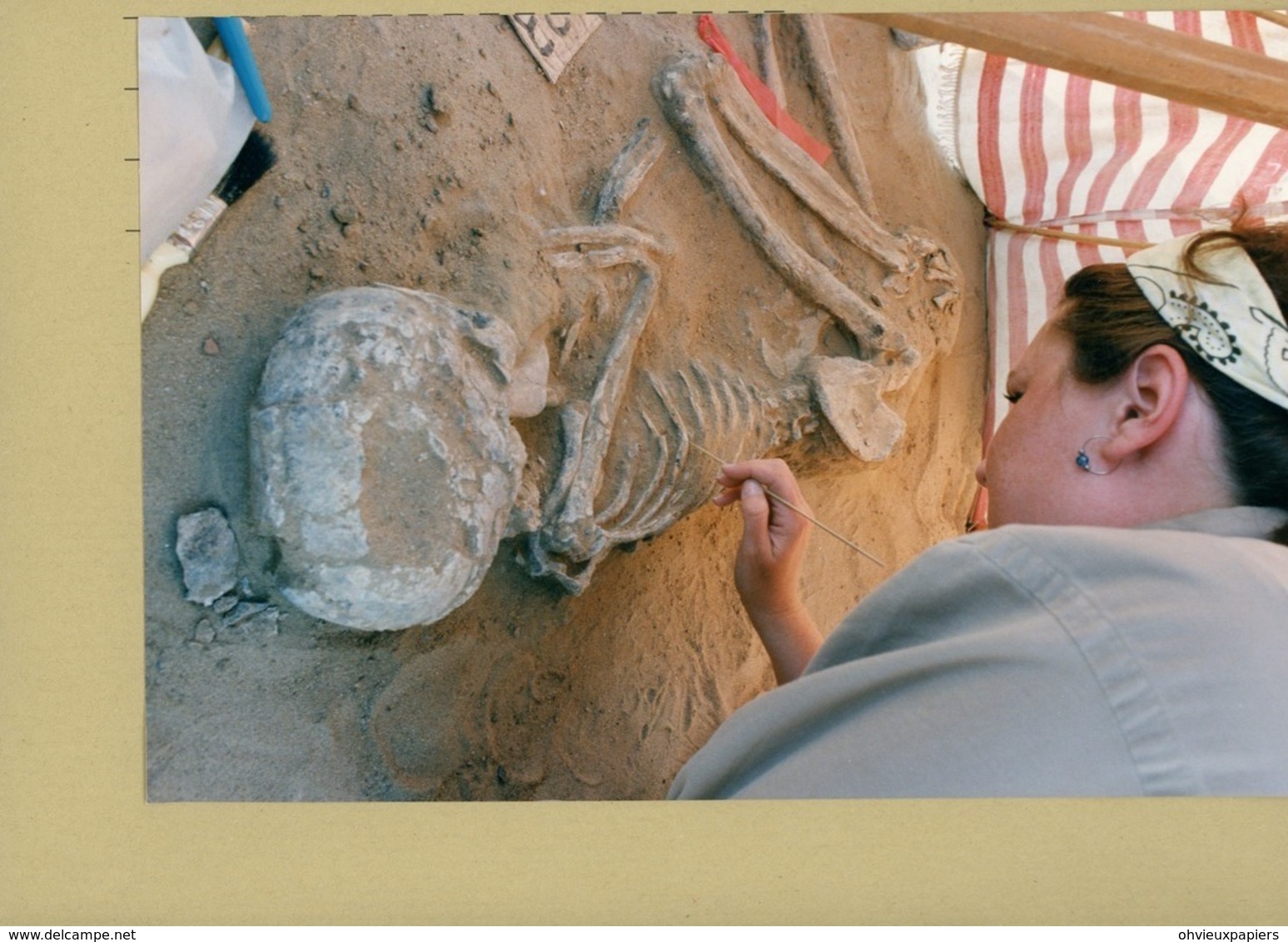 Photo Originale . SITE ARCHEOLOGIQUE DE WADI TUMULA EN EGYPTE  Les Archéologues Au Travail - Luoghi