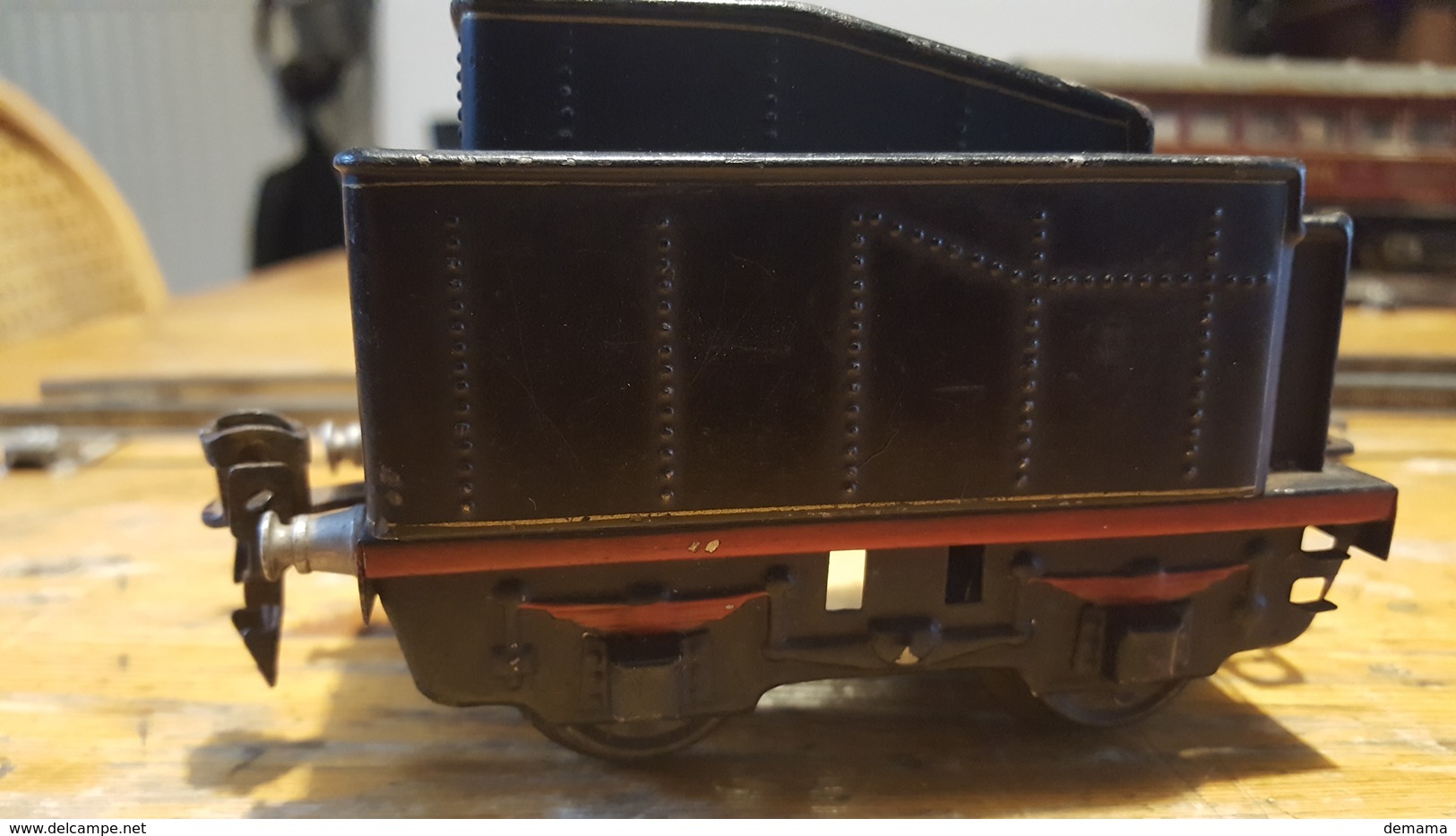 Märklin, oud, 3 wagons spoorbreedte 35 mm