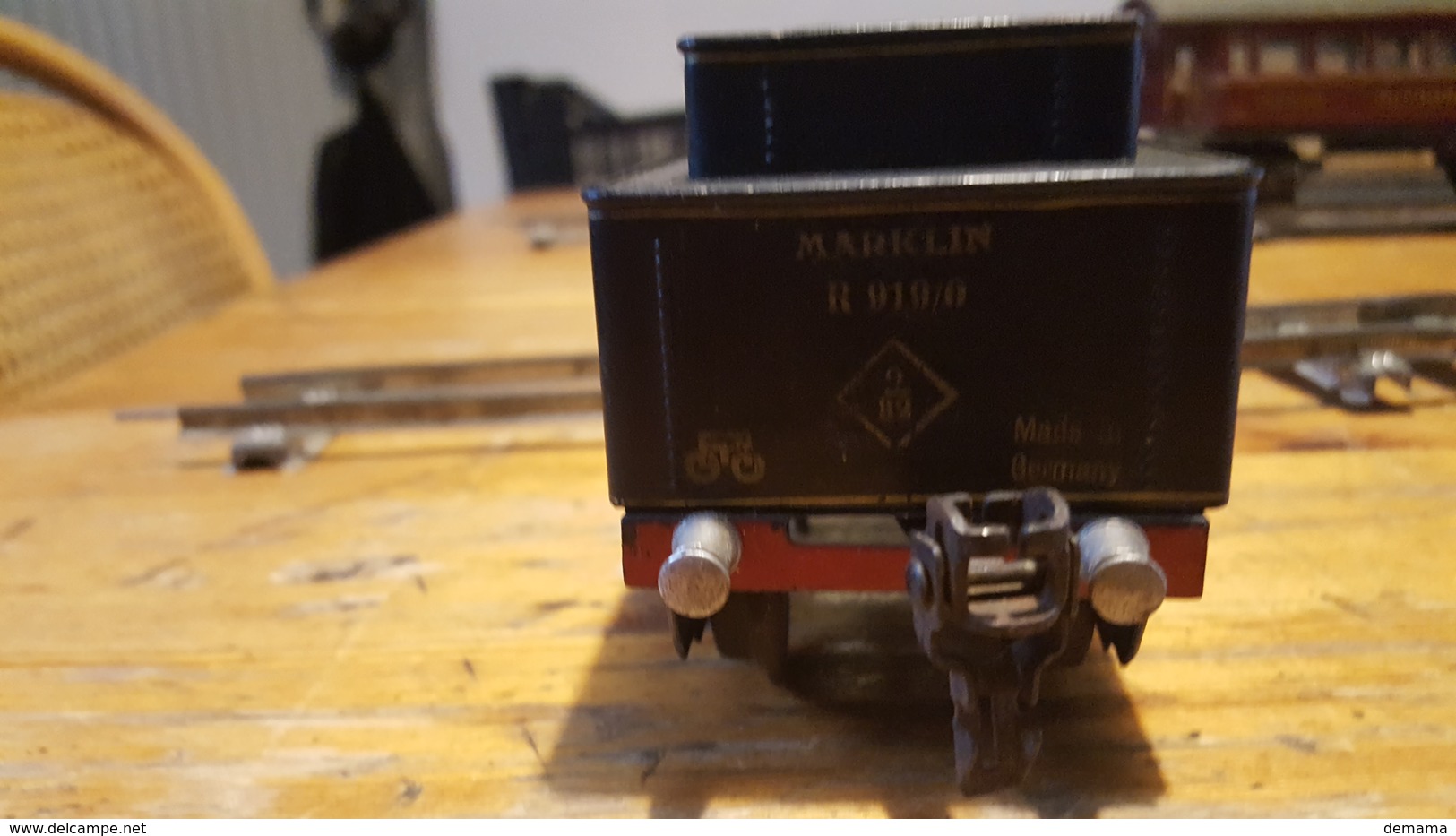 Märklin, oud, 3 wagons spoorbreedte 35 mm