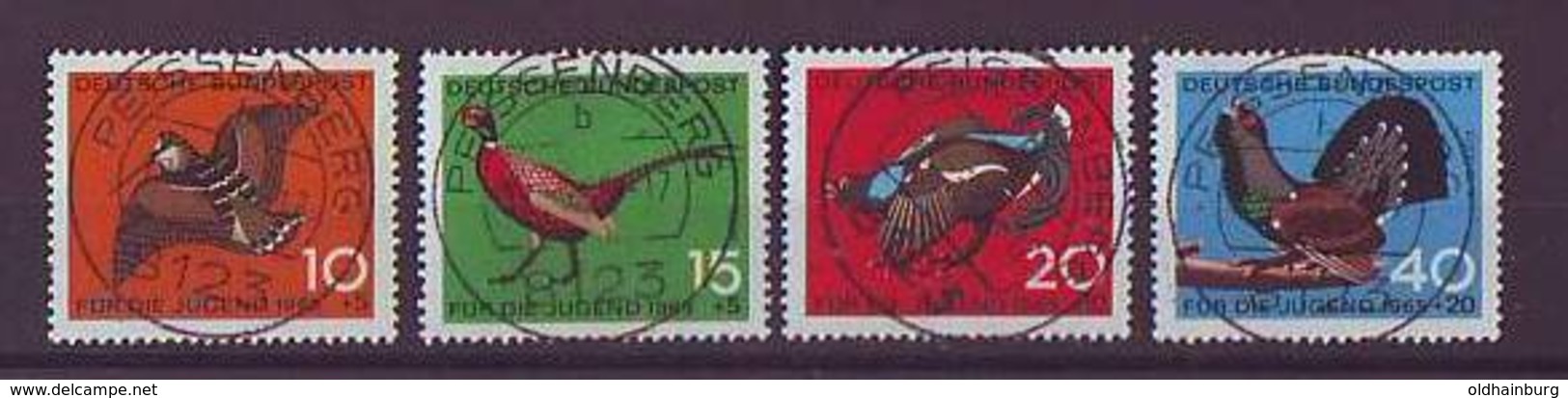 0710ao: Jugendmarken Der BRD 1965, Gestempelt Komplett - Grey Partridge