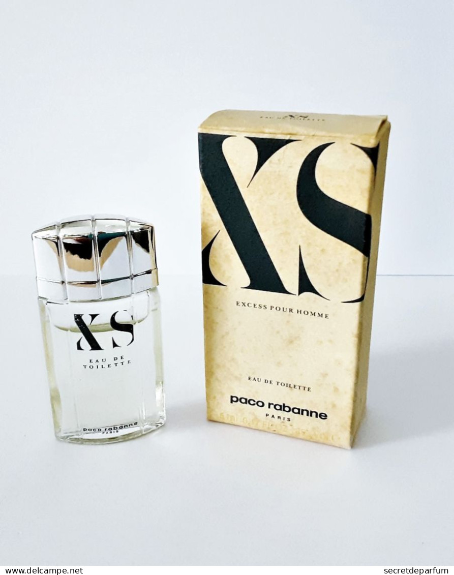 Miniatures De Parfum   XS  Pour  HOMME De PACO RABANNE  EDT  5 Ml + Boite - Miniatures Hommes (avec Boite)