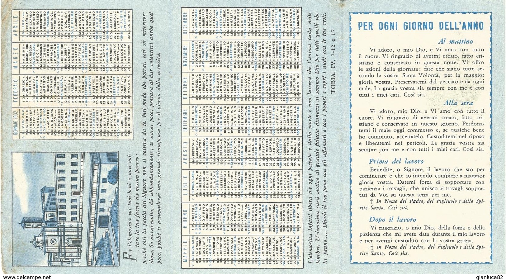 Lotto N. 2 Calendarietti Araldo Di S. Antonio Oria (BR), Centro Sociale Loyola (NA) 1962, 1965 (44-45) - Petit Format : 1961-70