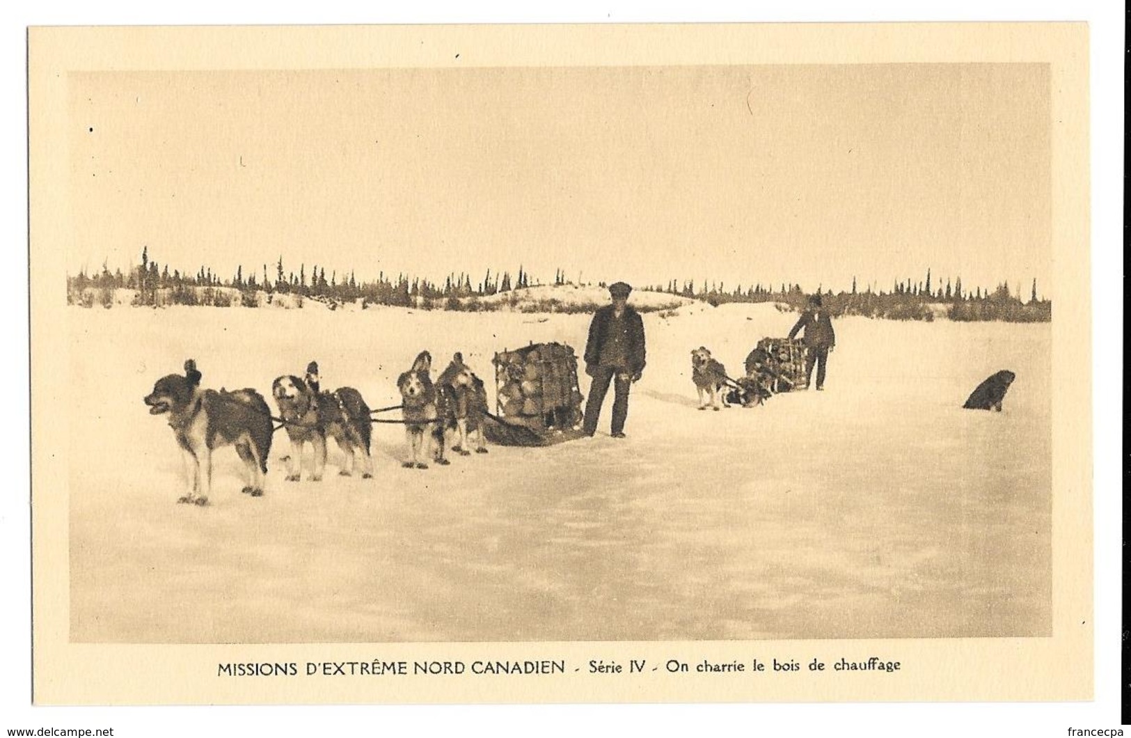 012 - MISSION D'EXTREME NORD CANADIEN - On Charrie Le Bois De Chauffage - Other & Unclassified