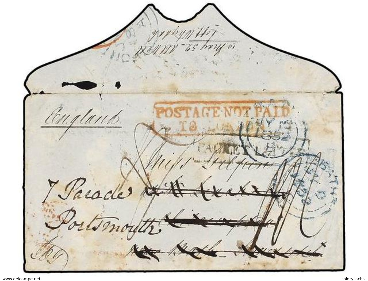 BENIN. 1852. WHYDAH To GREAT BRITAIN. Envelope Without Contents Endorsed On The Flap '10 May 52 - All Well Off Whydah' , - Sonstige & Ohne Zuordnung