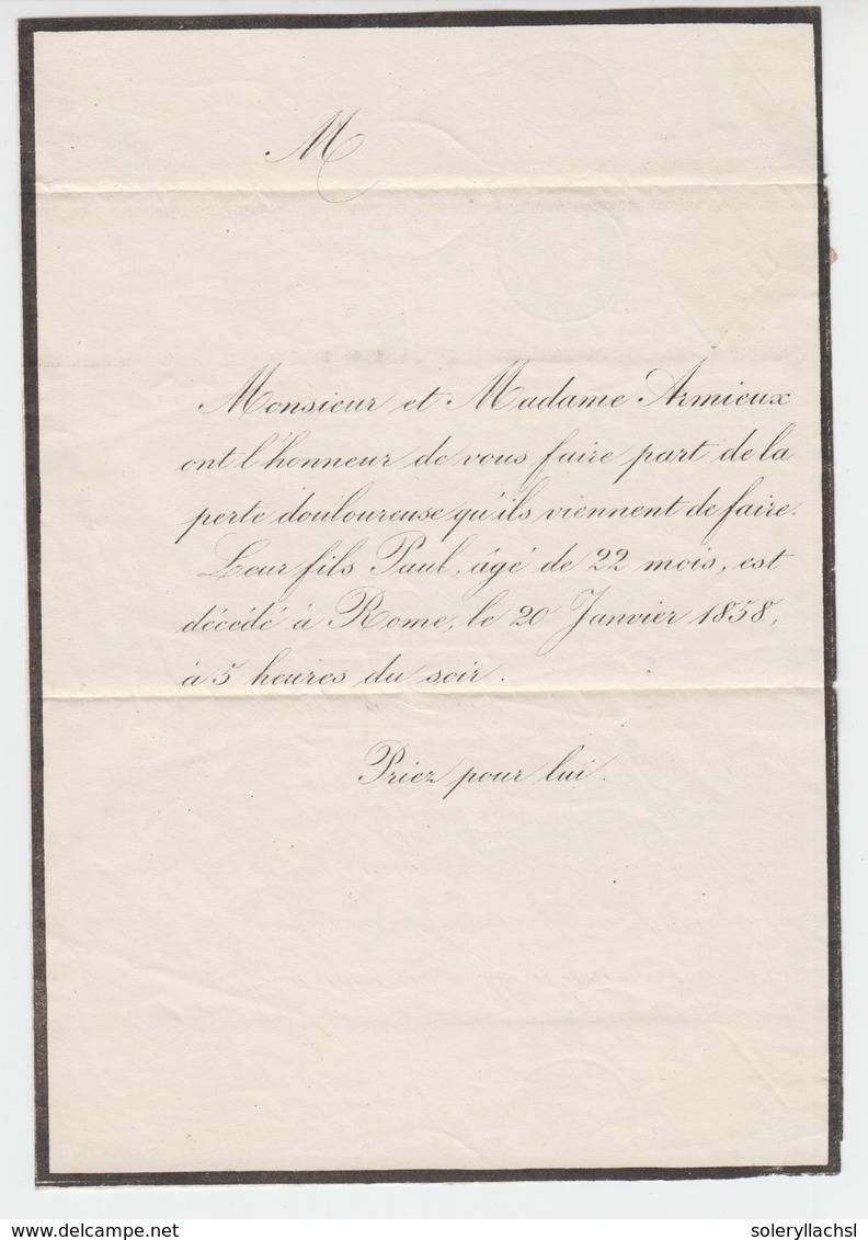 ITALIA ANTIGUOS ESTADOS: ESTADOS PONTIFICIOS. Ce.13. 1858 (Jan 23). FRENCH OCCUPATION OF ROME. Printed Matter Rate Entir - Sonstige & Ohne Zuordnung