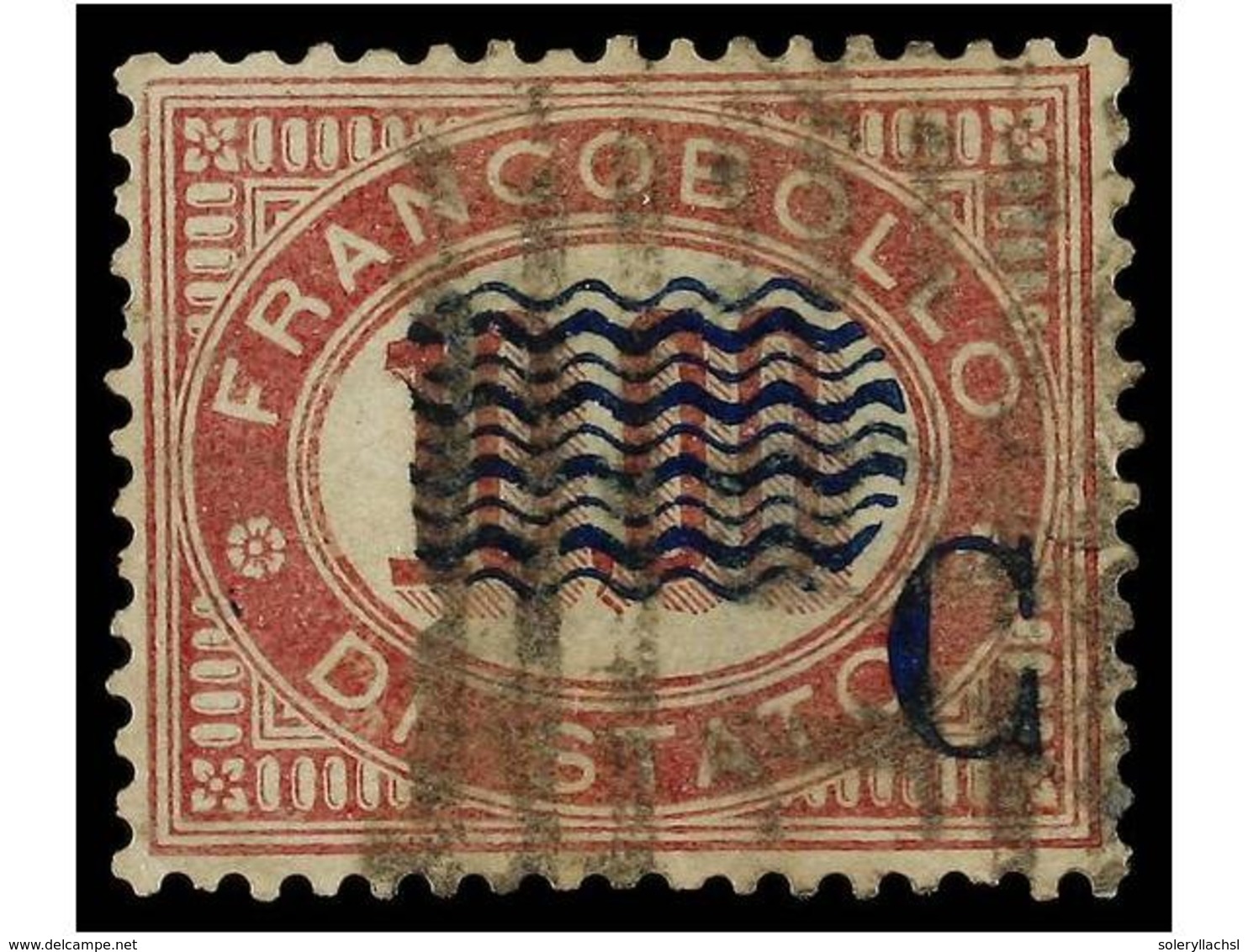 ° ITALIA. Sa.36da. 2 Cts. S. 10,00 Carmín Sin El '2'. EXCEPCIONAL Y ÚNICO CONOCIDO. Cert. E. DIENA. - Altri & Non Classificati