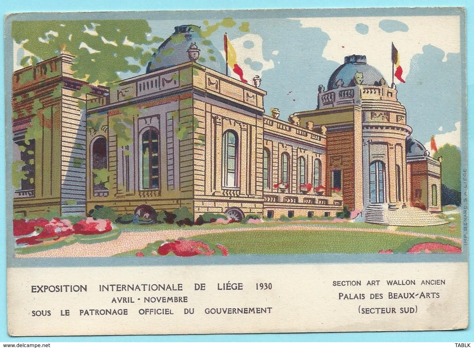 1028 - BELGIE - LUIK - LIEGE - EXPOSITION INTERNATIONALE 1930 - PALAIS DES BEAUX ARTS - Liege