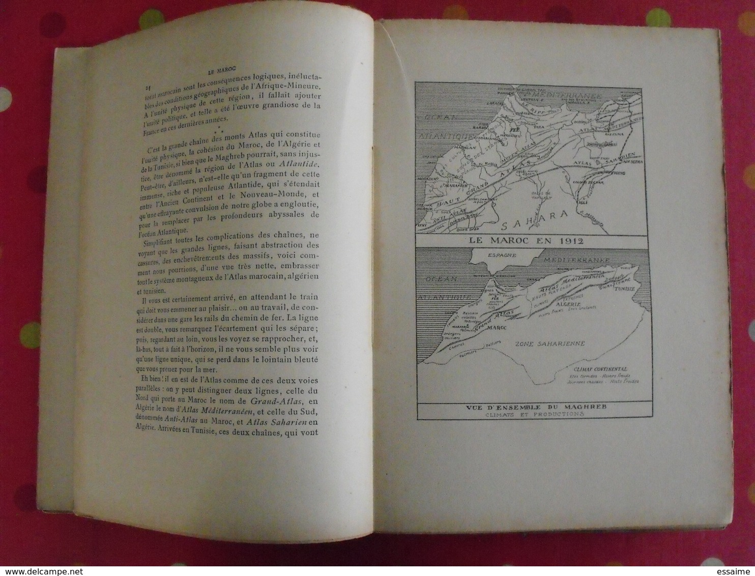 Le Maroc, Un Empire Qui Se Réveille Par Gabriel Galland. Librairie Nationale D'éducation Et De Récréation. Sd (1912) - Zonder Classificatie