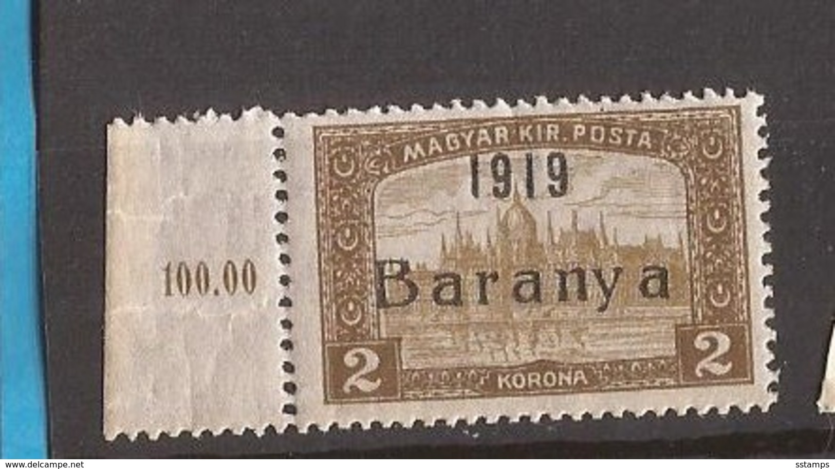 1919  18-34   BARANYA  UNGARN SERBIA JUGOSLAVIJA OVERPRINT  INTERESSANT  - NEVER HINGED - Baranya