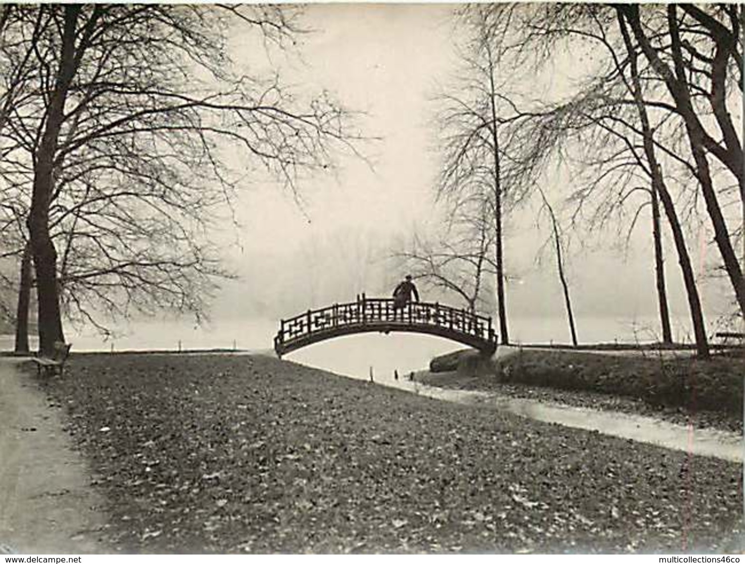 030320 - PHOTO ANCIENNE LYON 6ème Arrondissement Parc De La Tête D'or 1907 Hiver - Lyon 6