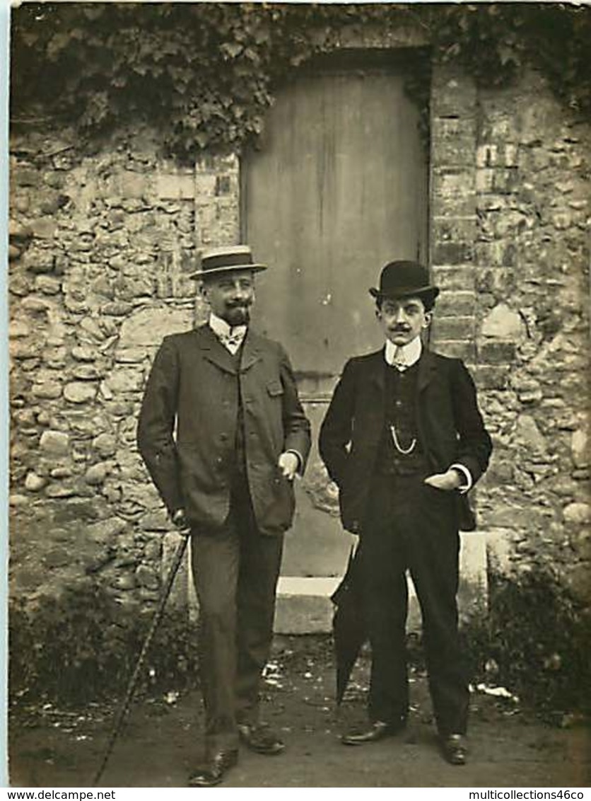 030320 - PHOTO ANCIENNE 1907 - 38 MOIRANS Homme Canotier - Moirans