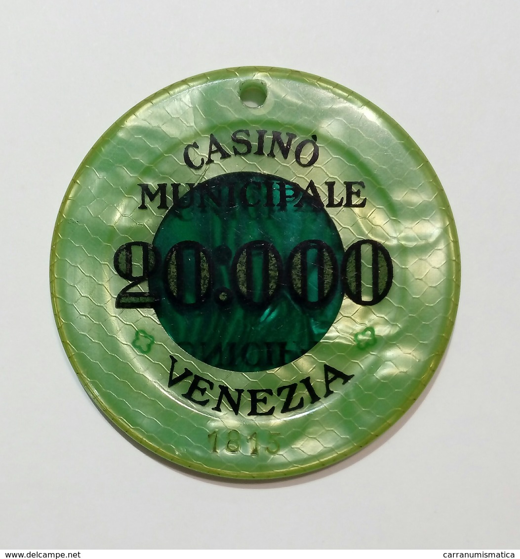 VENEZIA - Casinò MUNICIPALE Di VENEZIA - FICHA / CHIP / FICHE / TOKEN Da 20000 - Casino