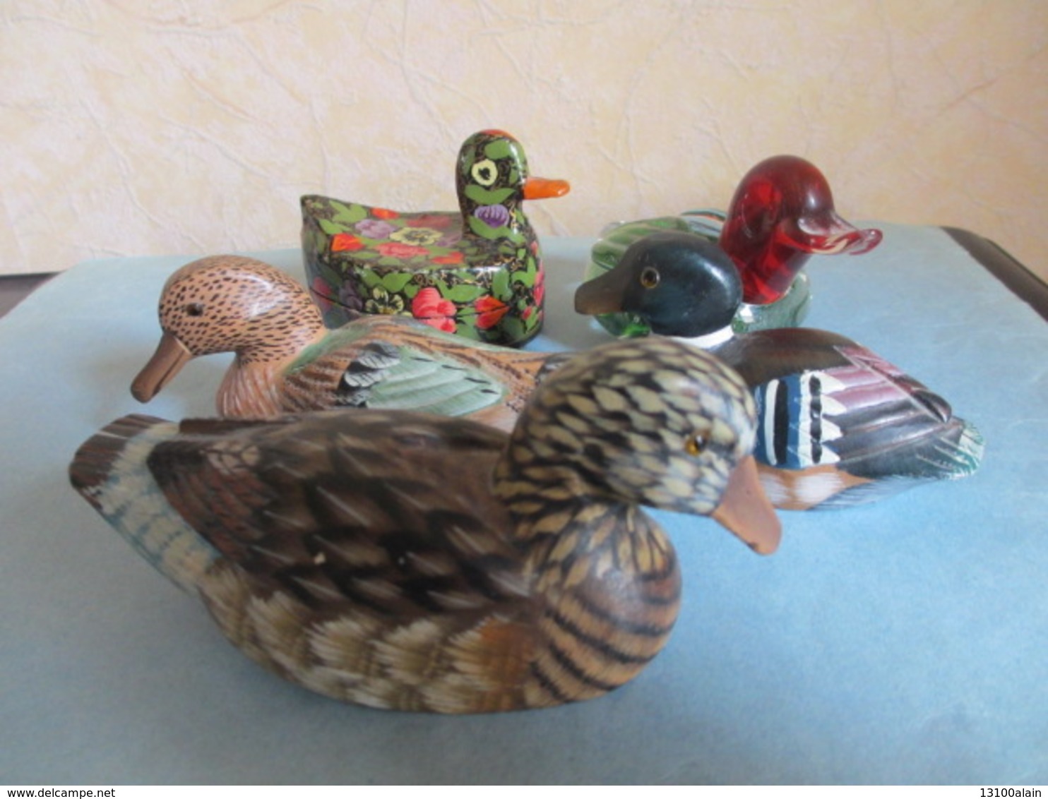 LOT 5 CANARDS FIGURINES OISEAUX COLLECTION - Vögel – Enten